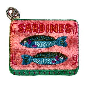 Sardine Coin Purse, Sardines in Tin Can Coin Pouch, Fish, Sea Life